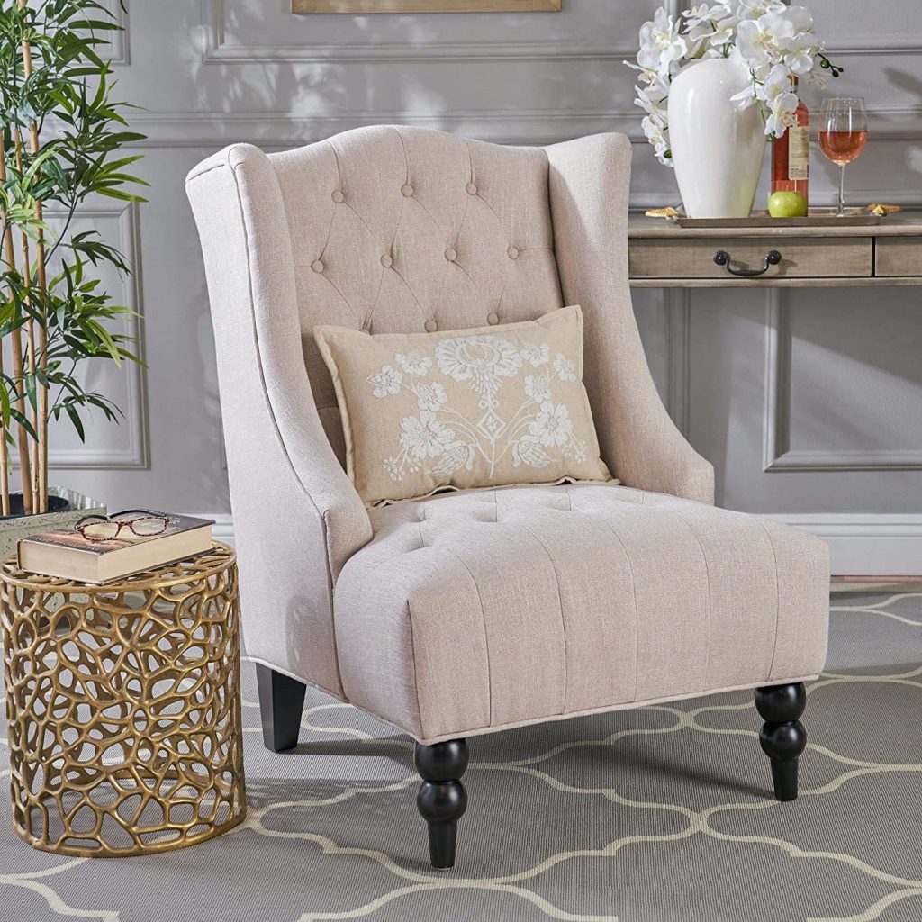 accent wingback chair