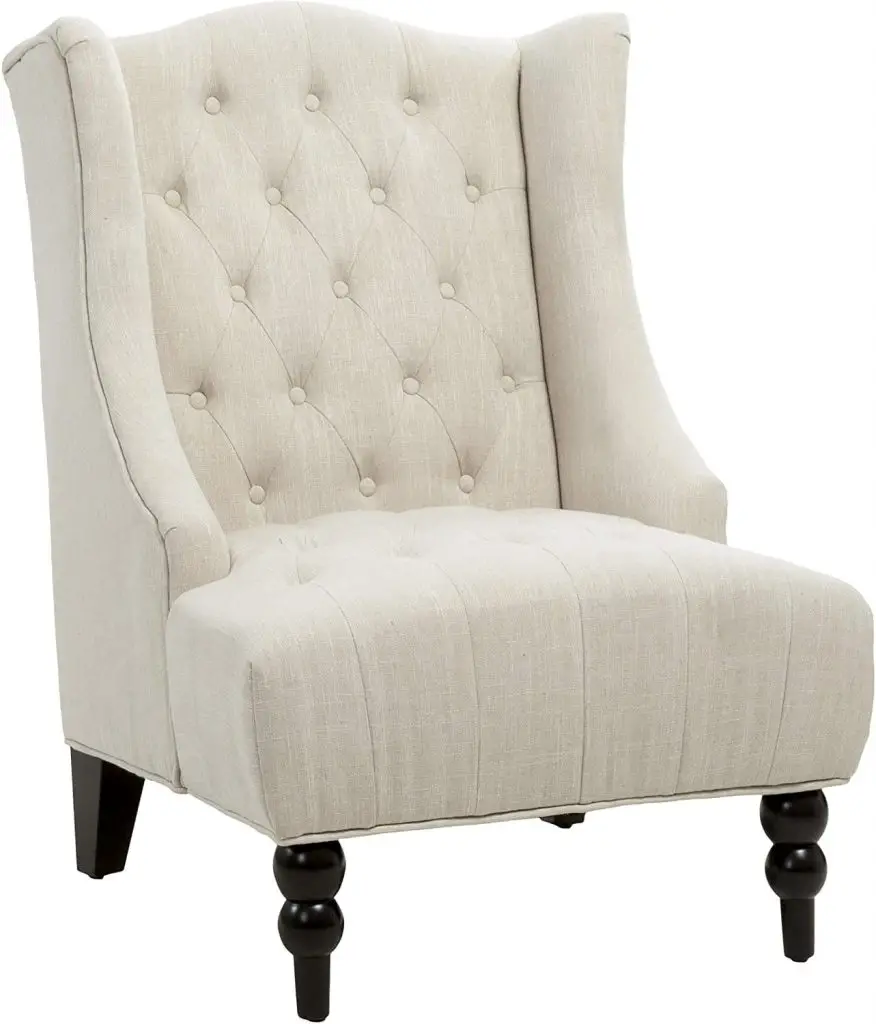 clarice wingback tufted accent chair