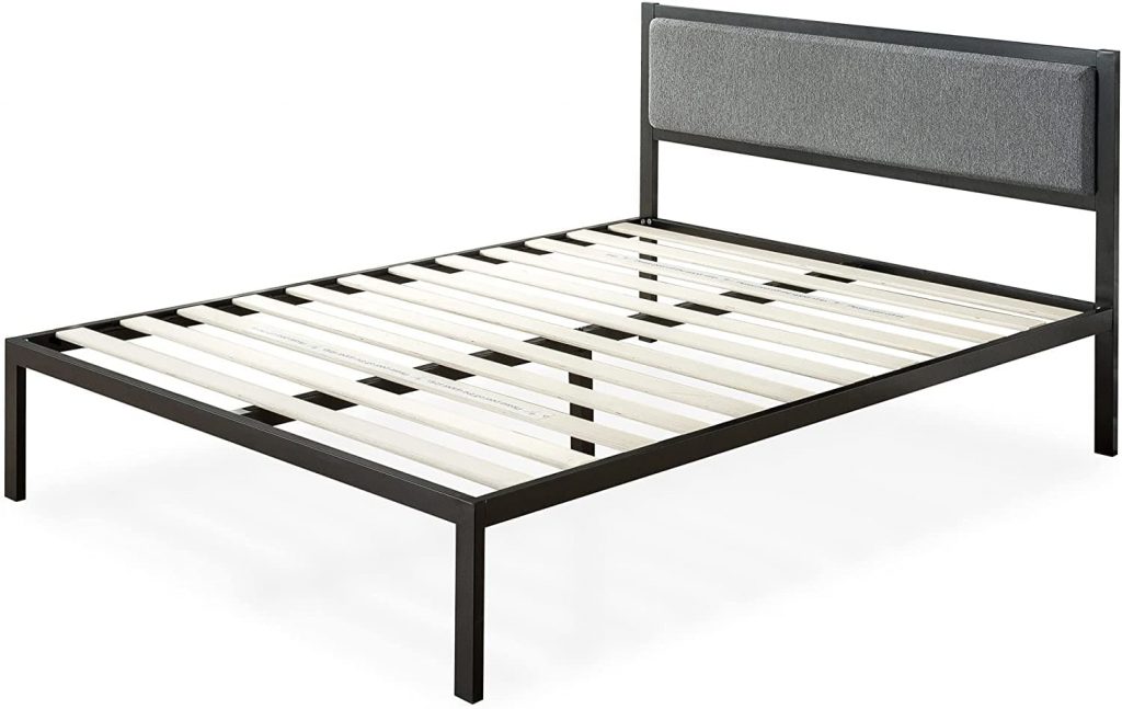 modern platform steel bed frame by Zinus