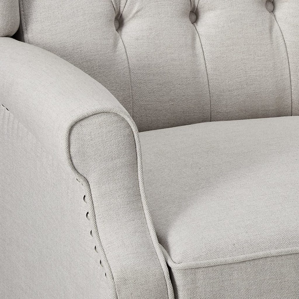 reclining armchair with footrest