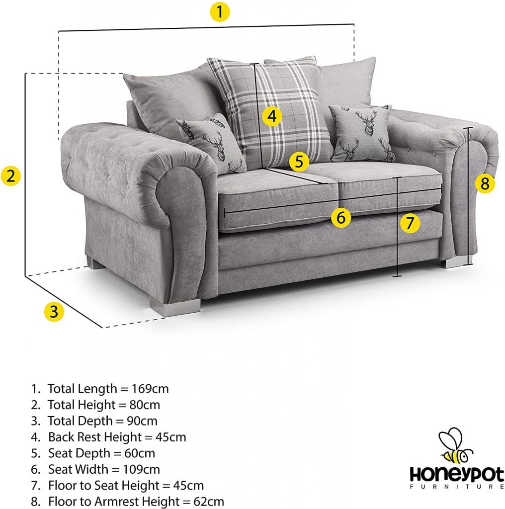 two seater fabric sofas