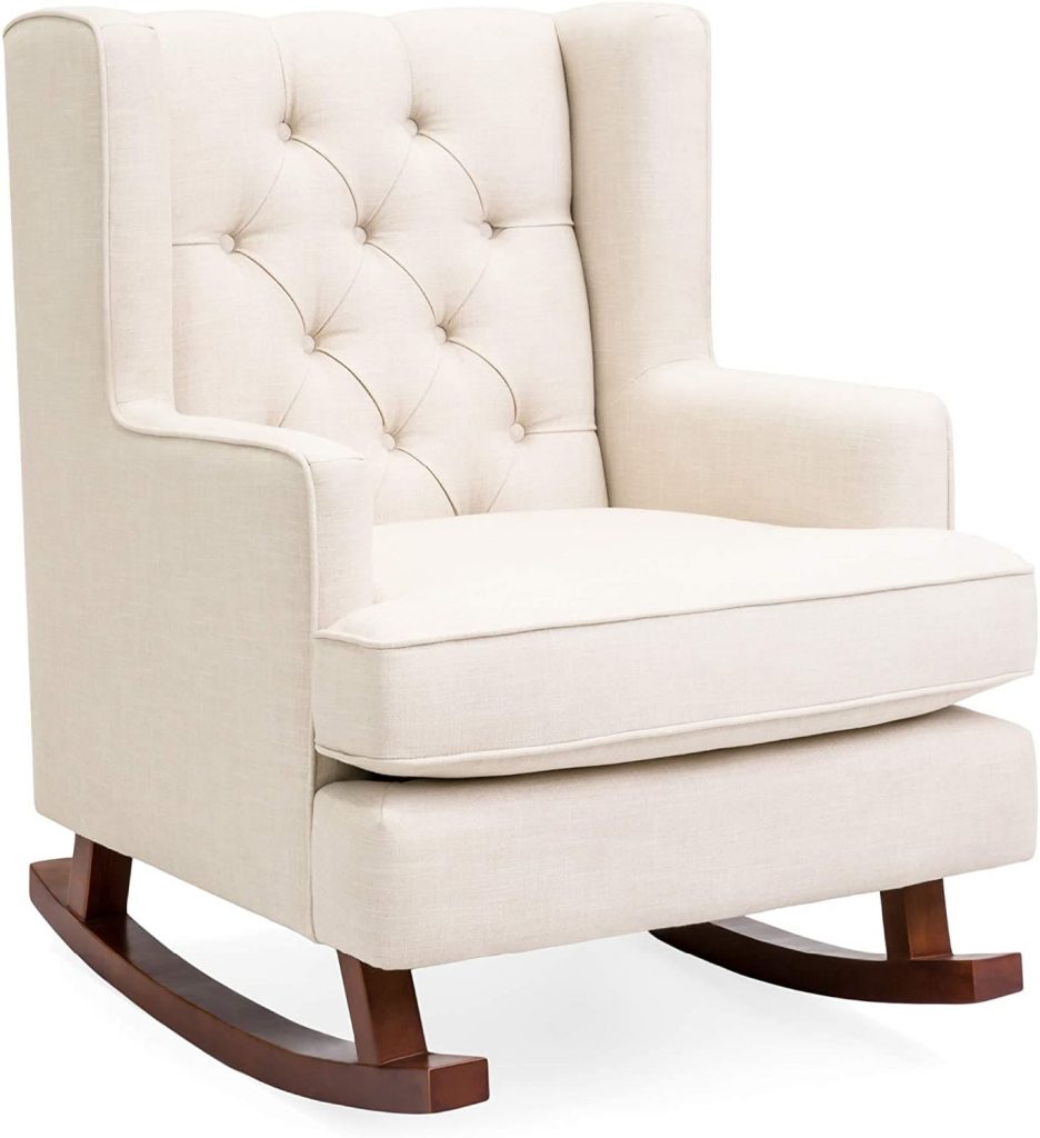 wingback rocking chair