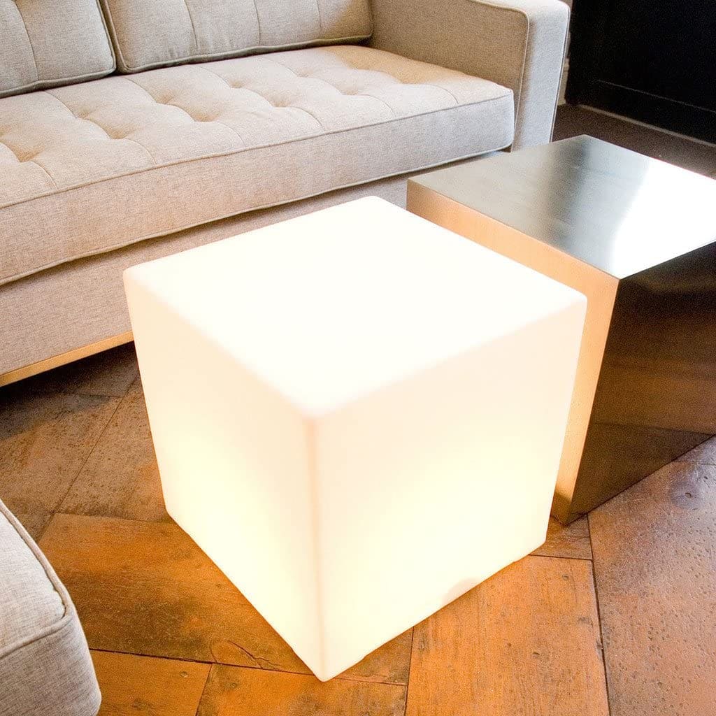 led cube stool