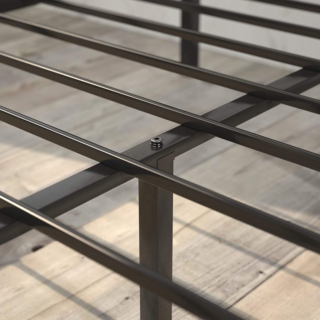 queen size steel frame platform bed frame