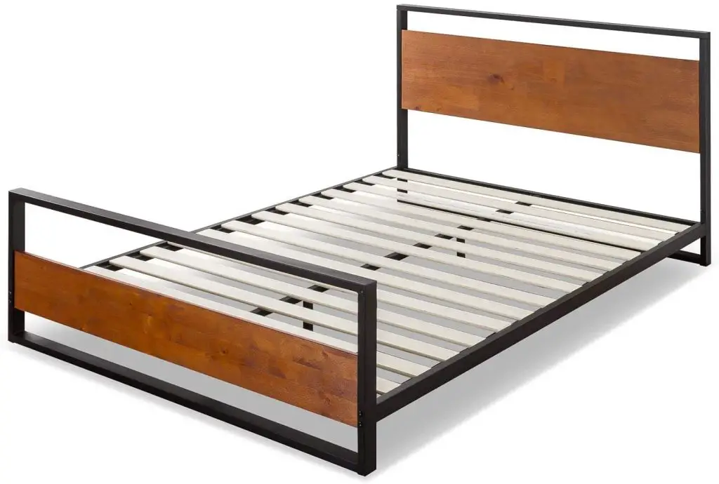 zinus suzanne bed with footboard