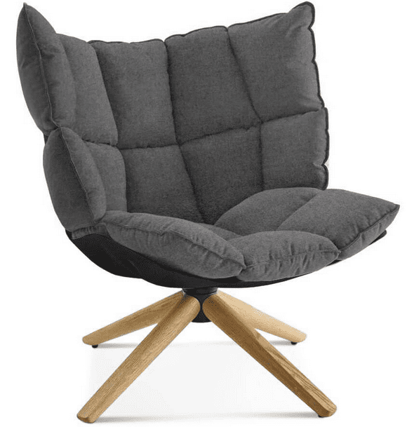 granite dark grey husk chair