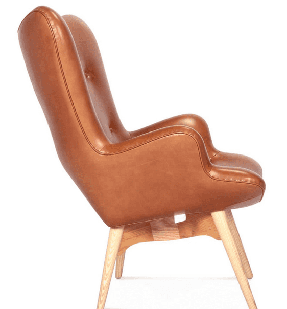 grant featherston style contour wing chair