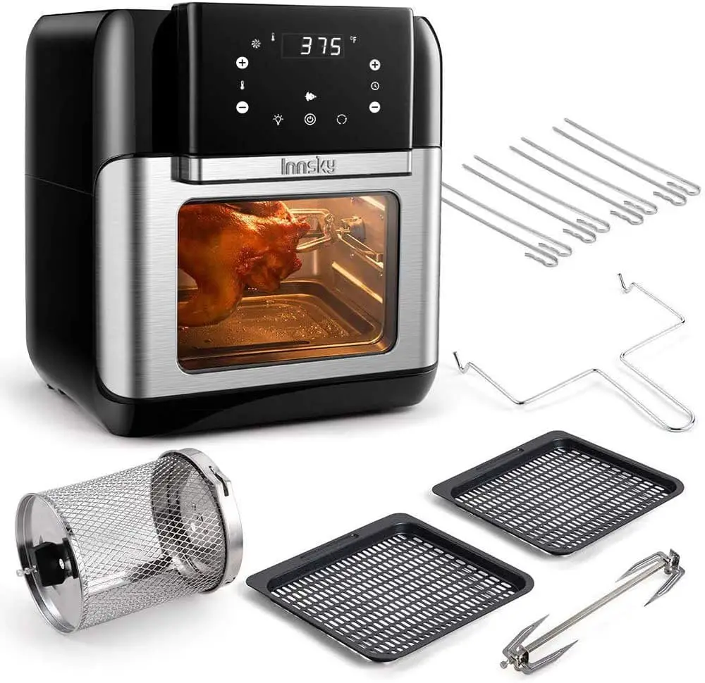 Innsky Air Fryer Oven with Rotisserie & Dehydrator 10.6 Quart