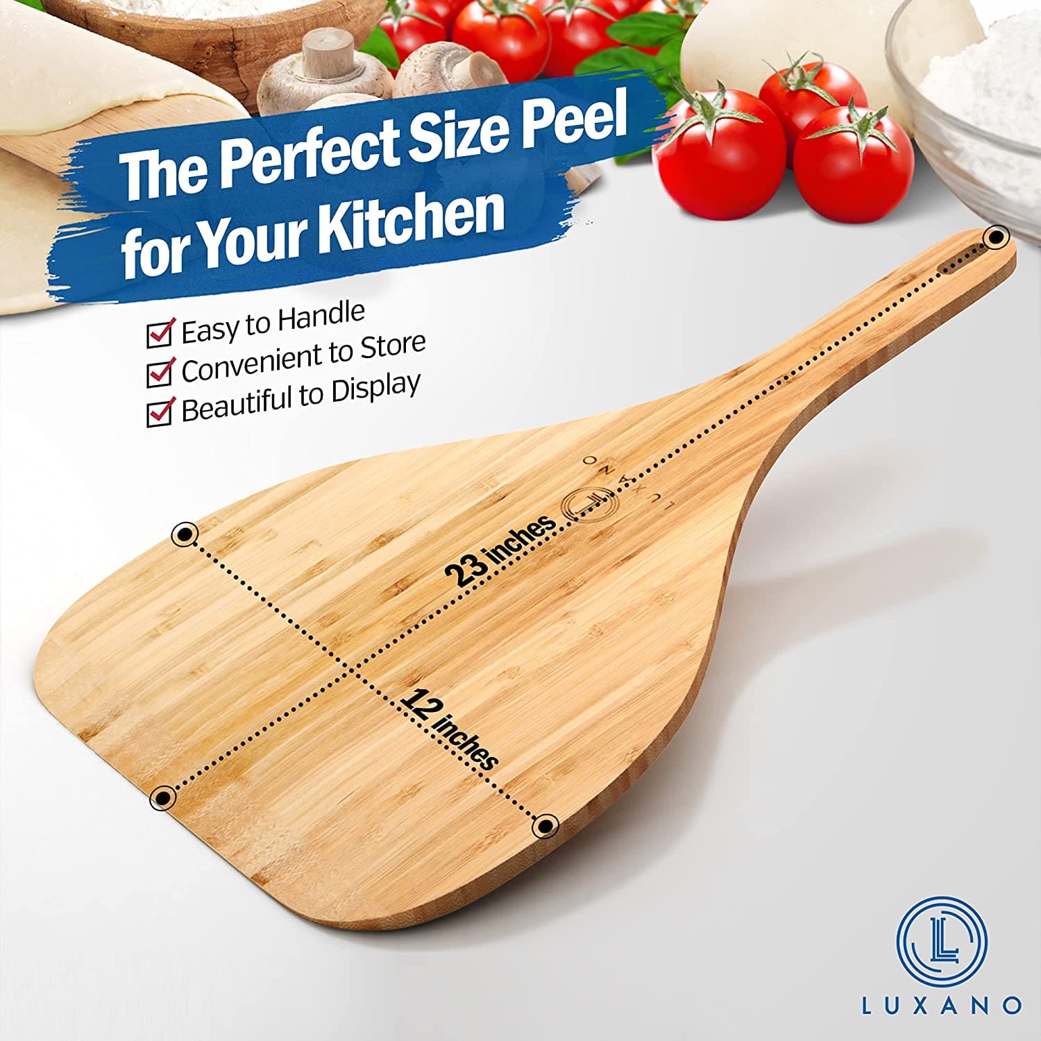 Luxano Bamboo Pizza Paddle
