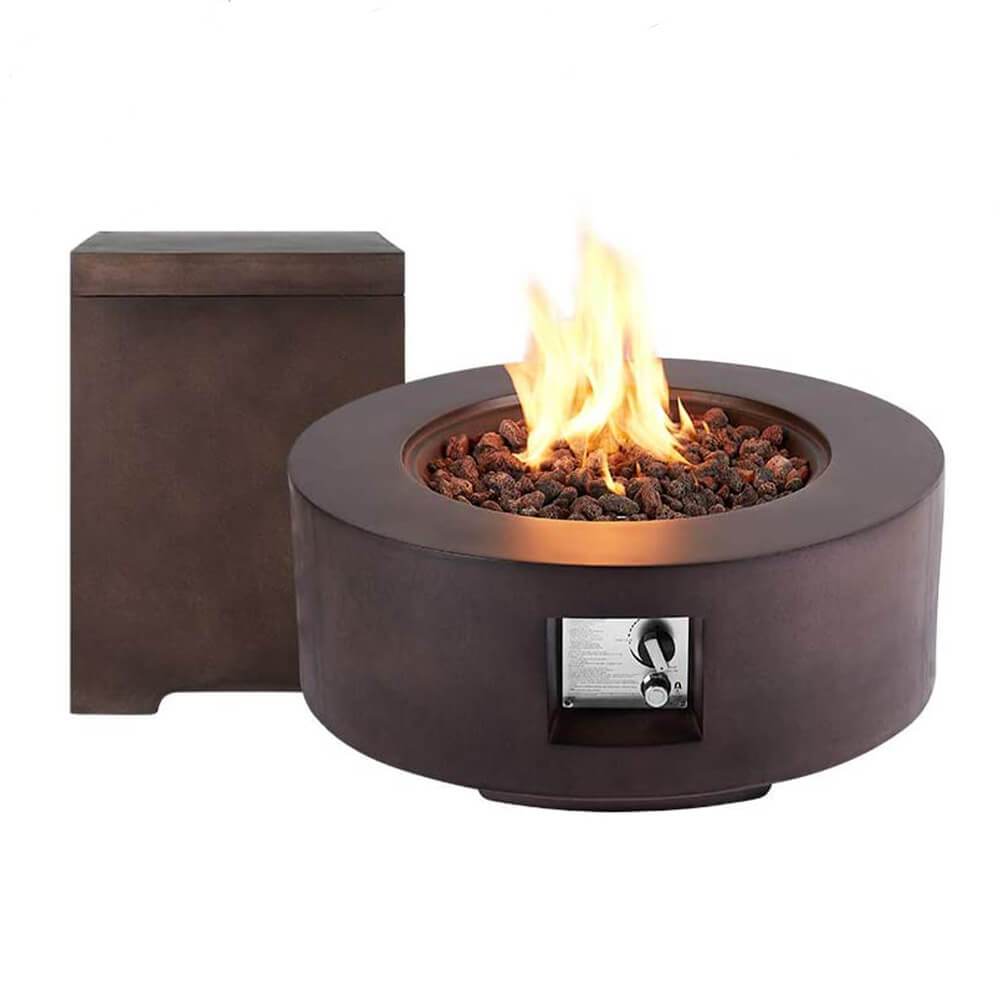 30 Inch Round Propane Gas Fire Pit Table