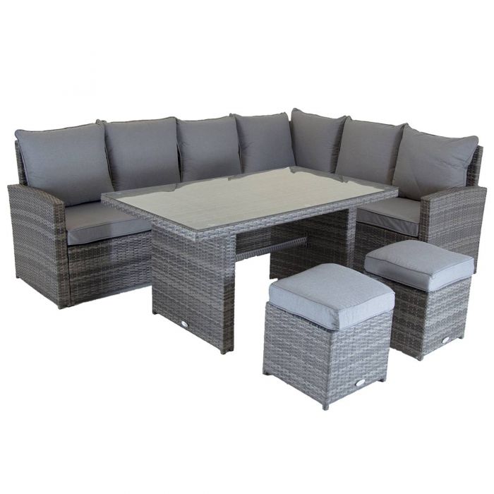 6 Seater Outdoor rattan Dining Set