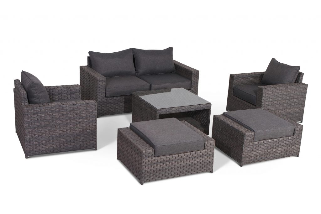 Cromwell 7 Piece Outdoor Furniture Loveseat and Chair Set