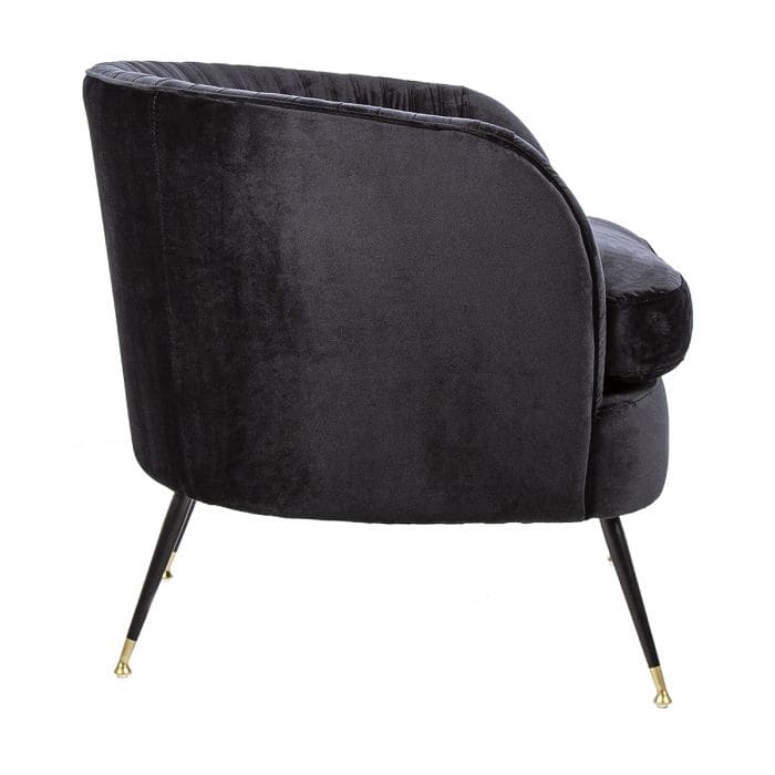 black bedroom chair