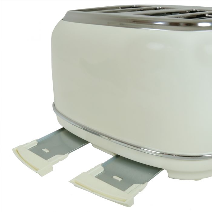 cream coloured electric toaster 