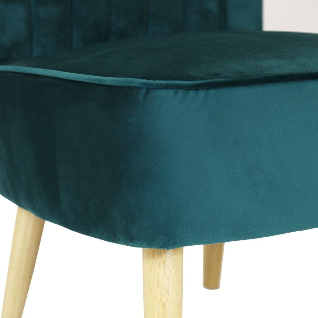 forest green velvet accent chair