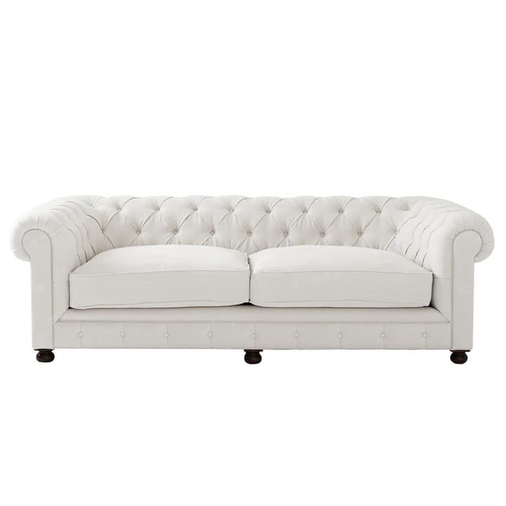linen chesterfield sofa