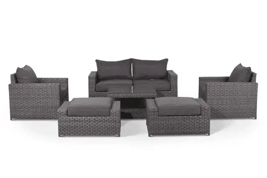 outdoor loveseat and chairs set