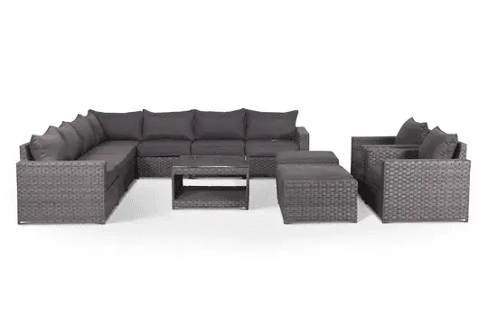 outdoor sectional with olefin fabric