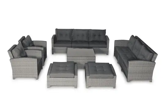 outdoor sofa sectional 11 piece resin couch set