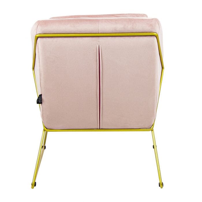 Charles Bentley Tilburg Powder Pink Accent Chair - pink arm chair