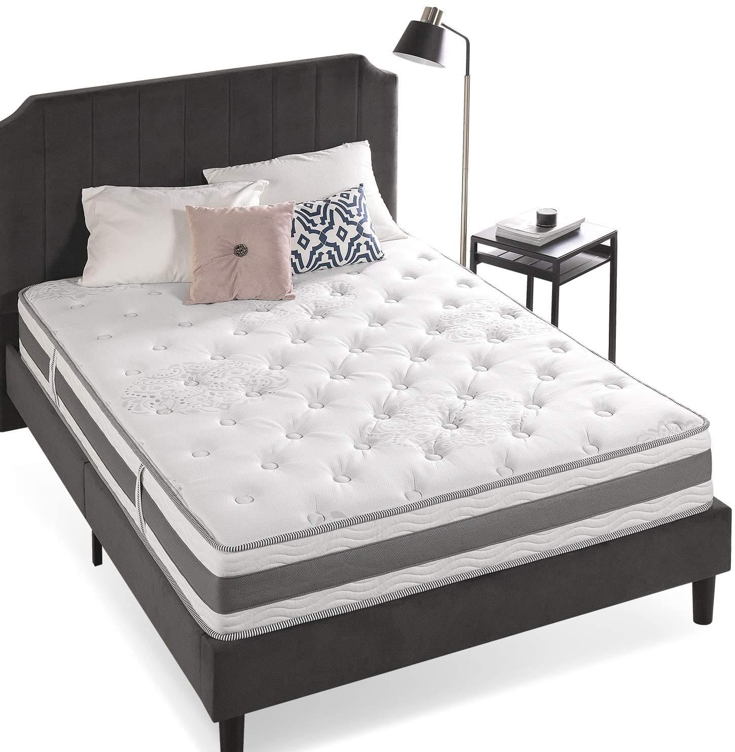 zinus 14 inch gel-infused memory foam hybrid mattress