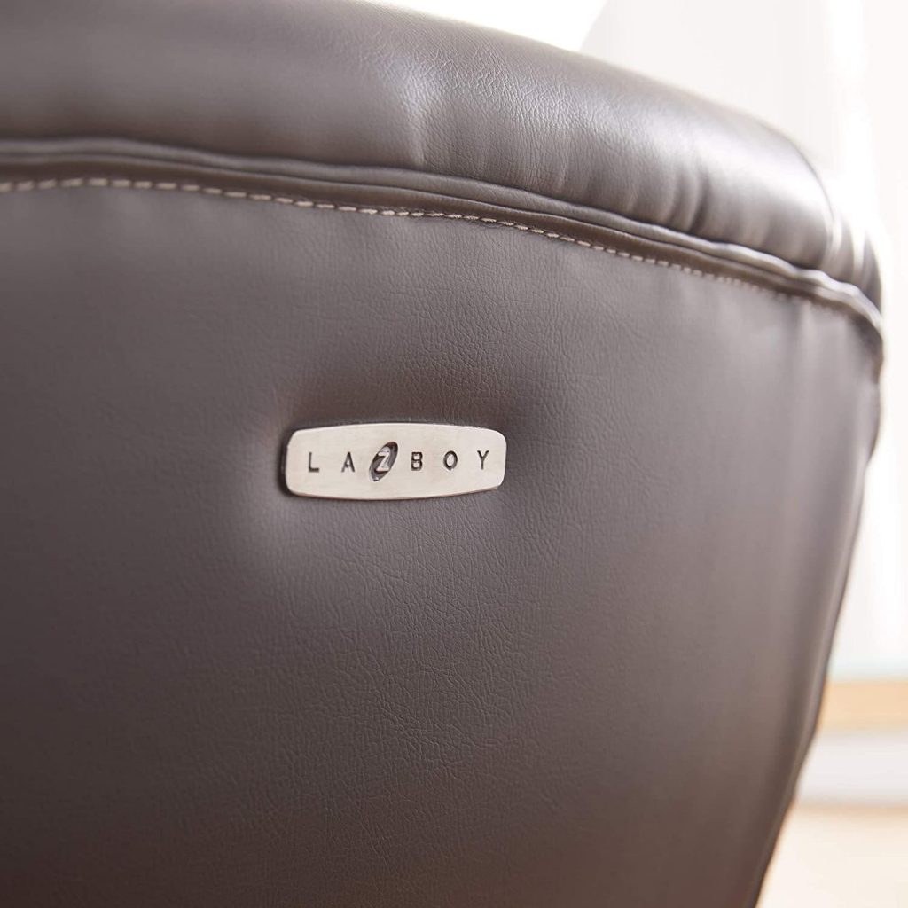 executive chair leather - close up view