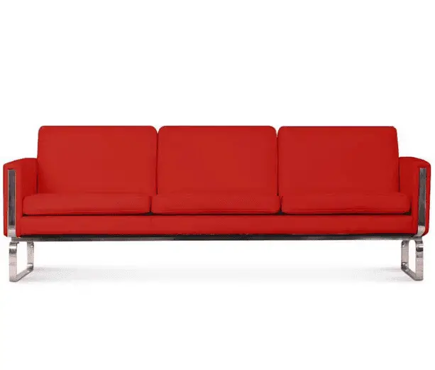 red leather sofa - Hans Wegner Sofa (CH103)