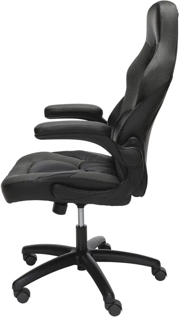 high back gaming chair racing style swivel office chairs - side view