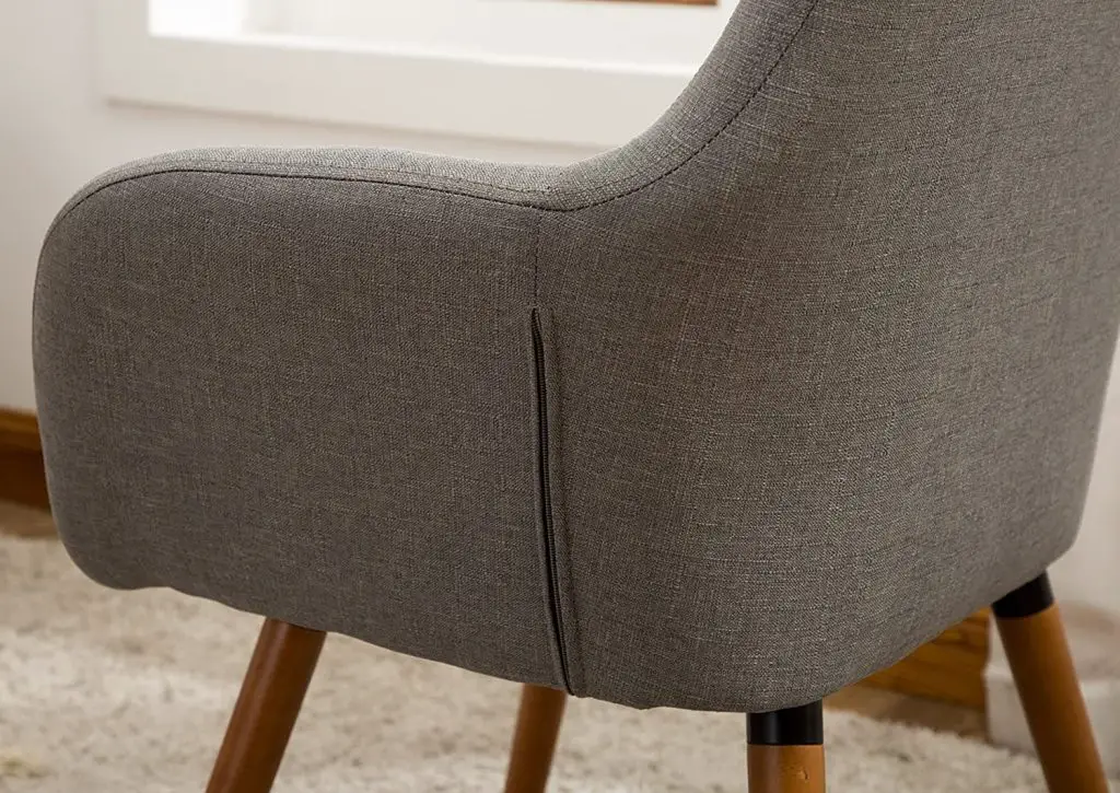 small accent chair - close up view of side and rear