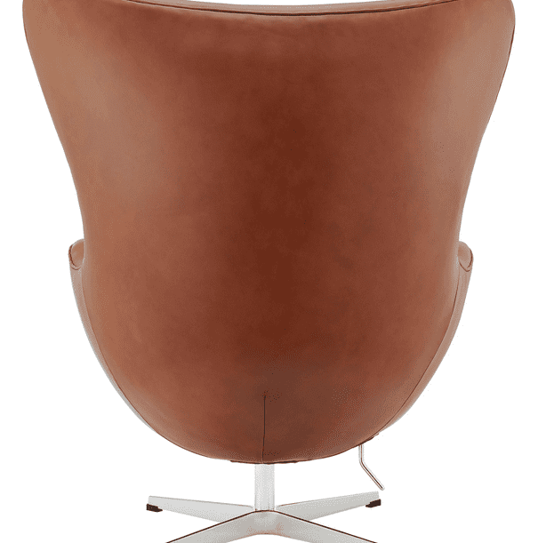 tan leather chair - rear view