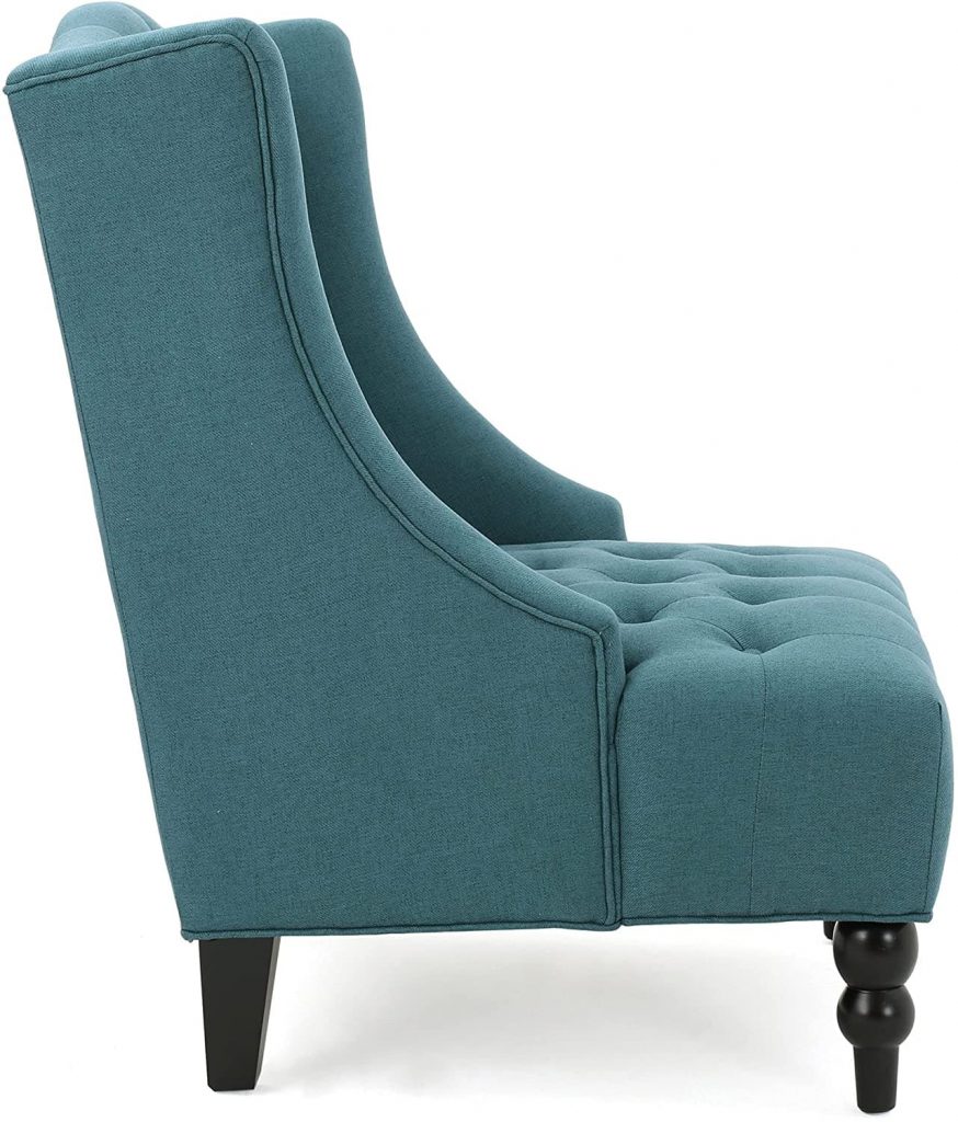 tall wingback chair - side view