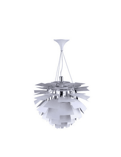 white artichoke lamp replica