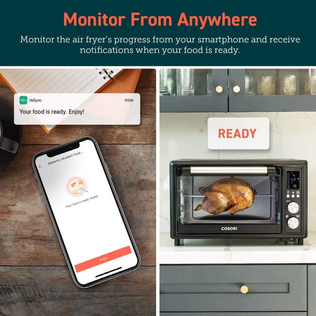 monitor cooking progress on your smartphone