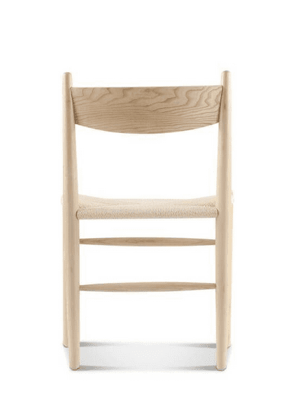 genuine wood side chair - rear view