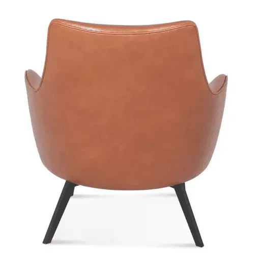 leather arm chair - rear view