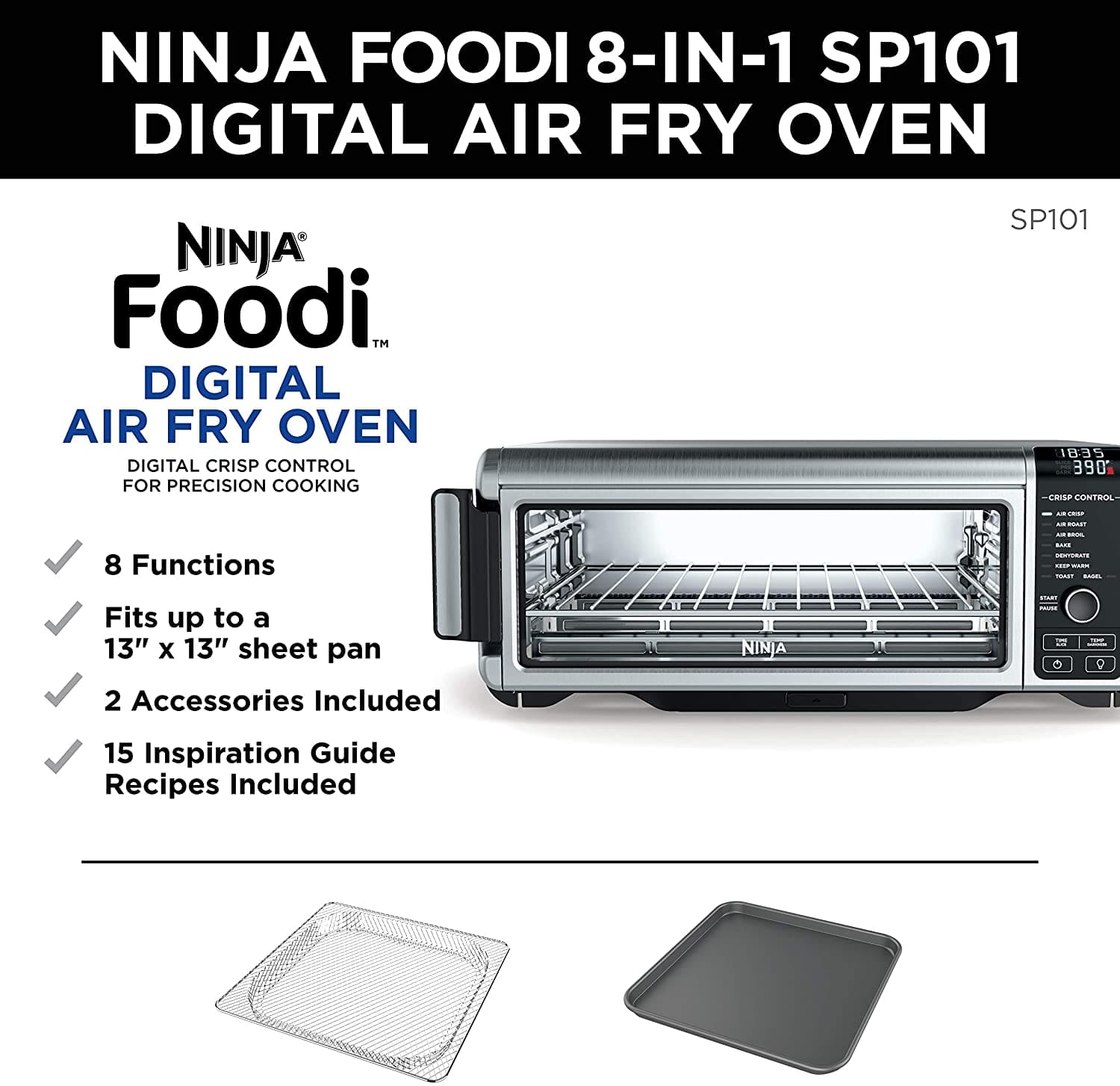 ninja foodi air fry oven sp101