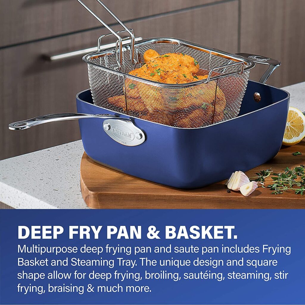 deep fry pan and basket