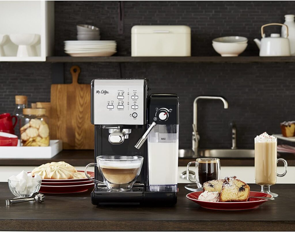 Mr. Coffee Coffee House Espresso Maker and Cappuccino Machine