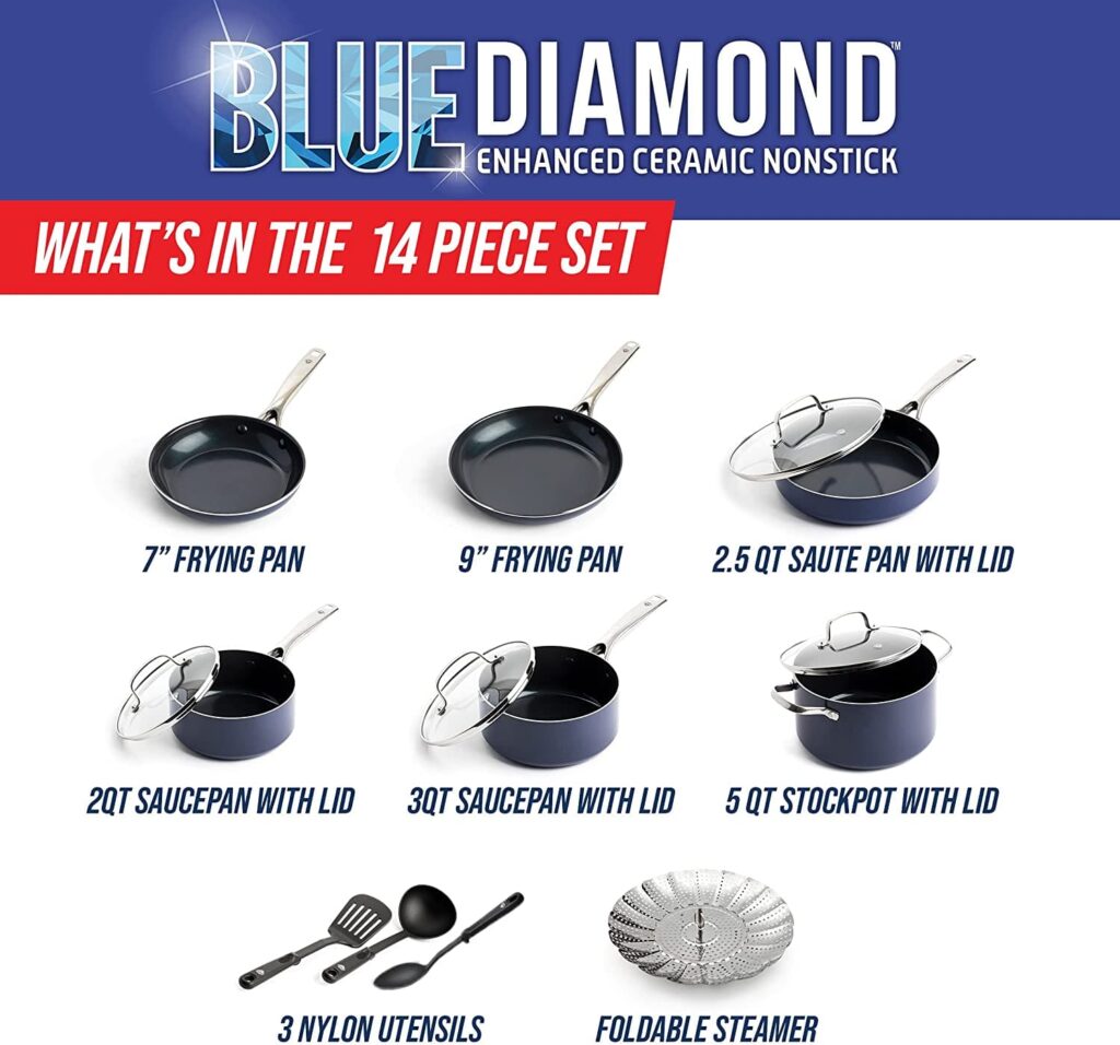blue diamond pots and pans