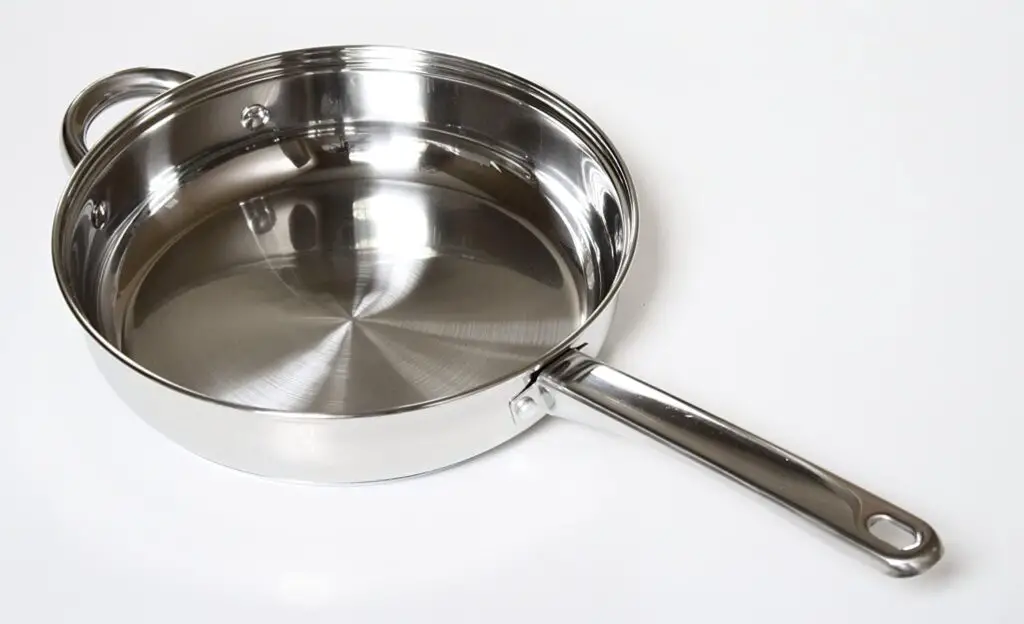 stainless steel saute pan