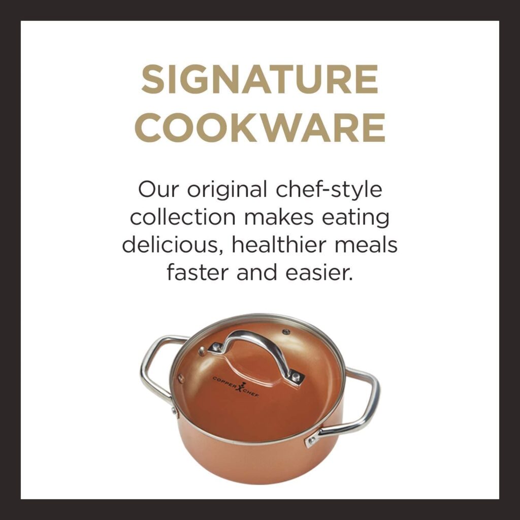 copper chef 9-piece cookware set