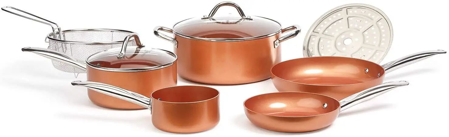copper chef cookware set