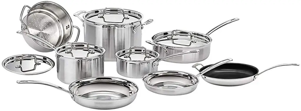 cuisinart mcp-12n multiclad pro stainless steel 12-piece cookware set