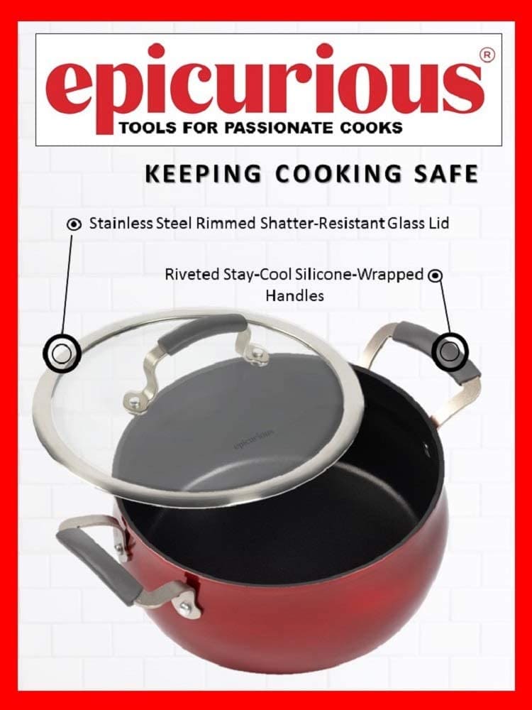 epicurious aluminum nonstick 11-piece cookware set