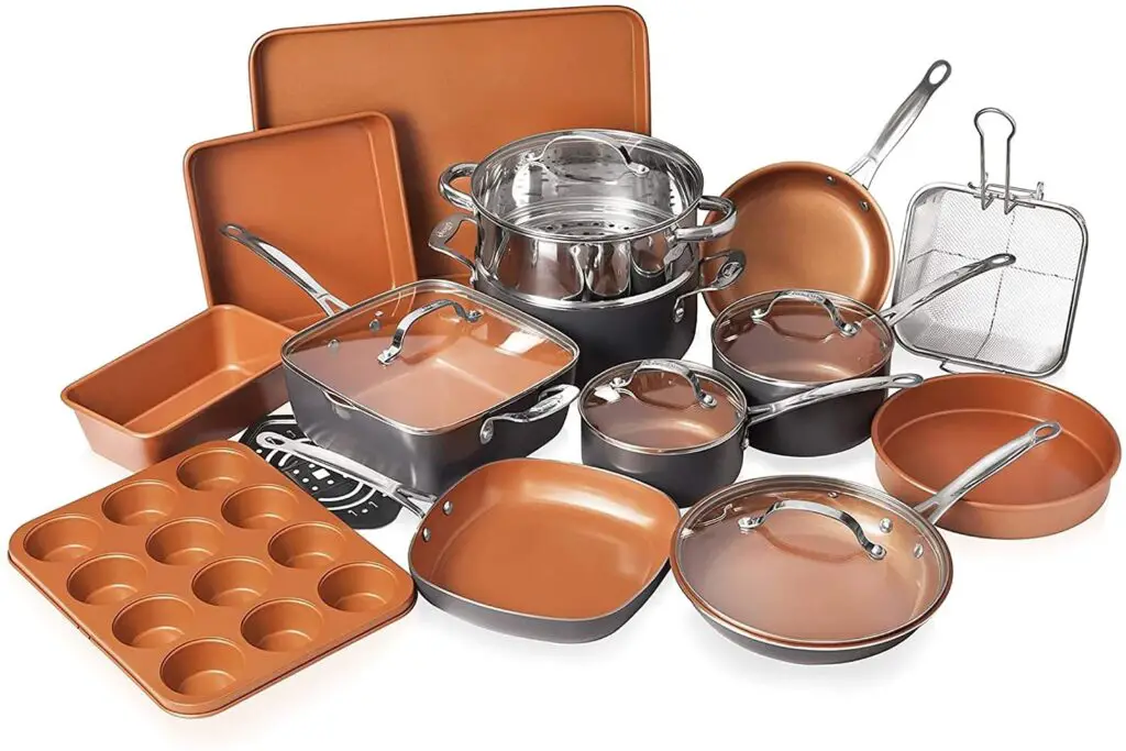 gotham steel 20 piece all in one kitchen cookware and bakeware set