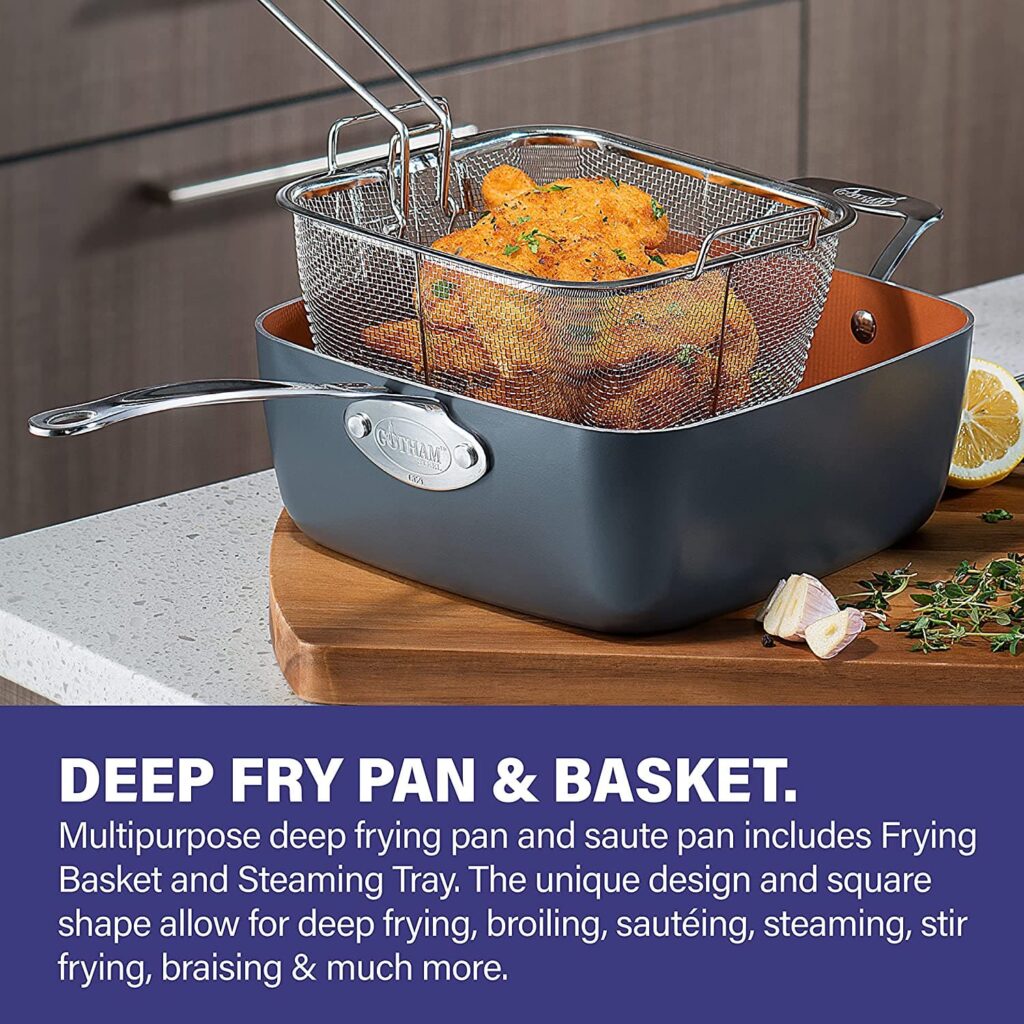 deep fry pan and basket