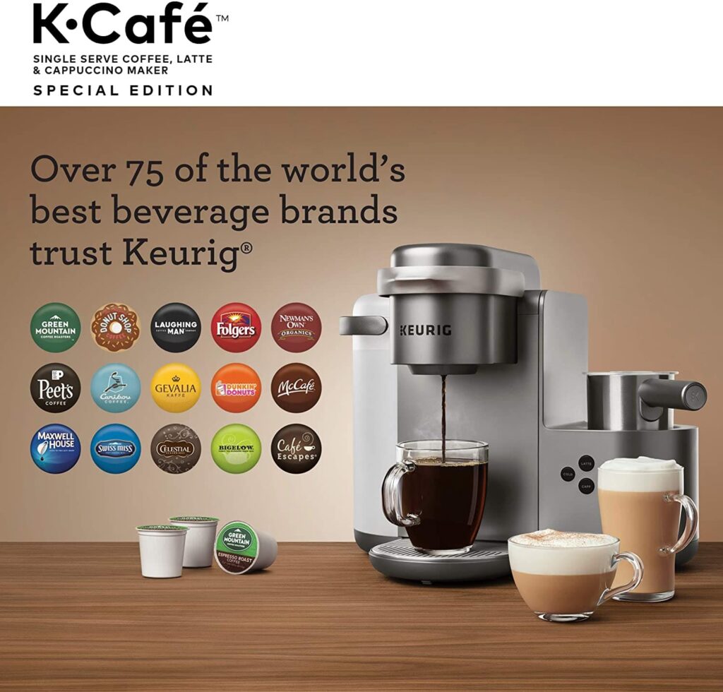 keurig k-cafe single serve latte and cappuccino coffee maker