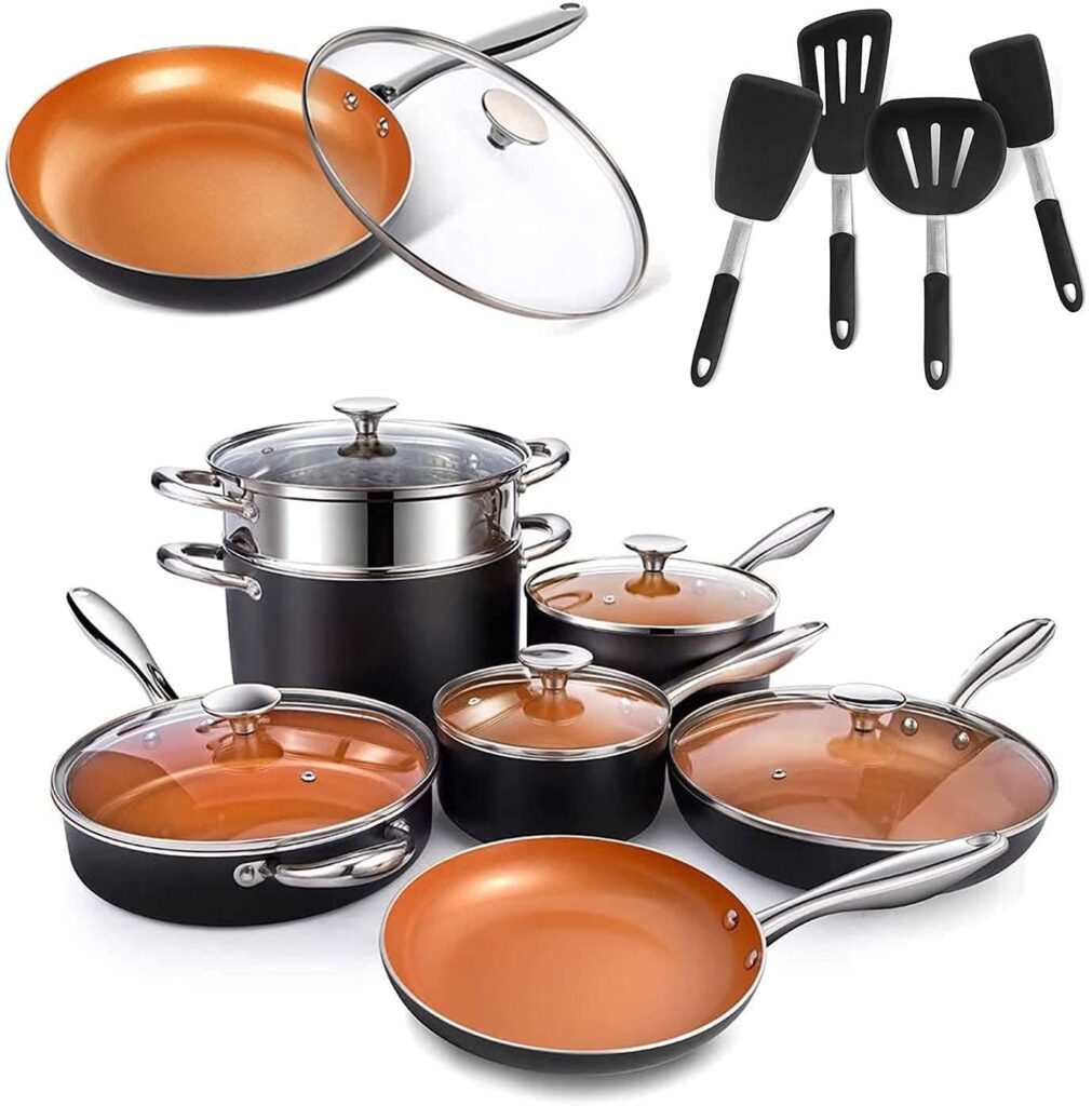 michelangelo copper cookware set