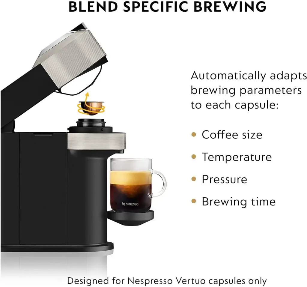 nespresso machine espresso and coffee - blend-specific brewing
