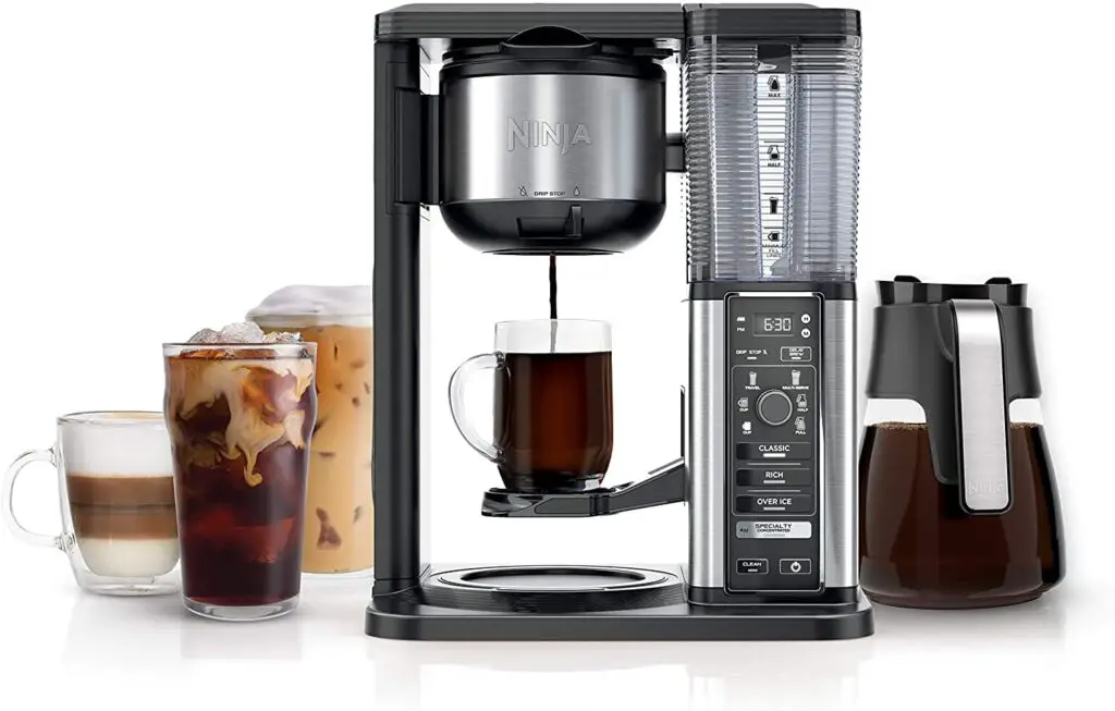 ninja specialty coffee maker with glass carafe